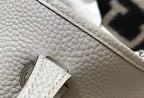 Hermes Evelyne III TPM Bag In Pearl Grey Clemence Leather – HW057