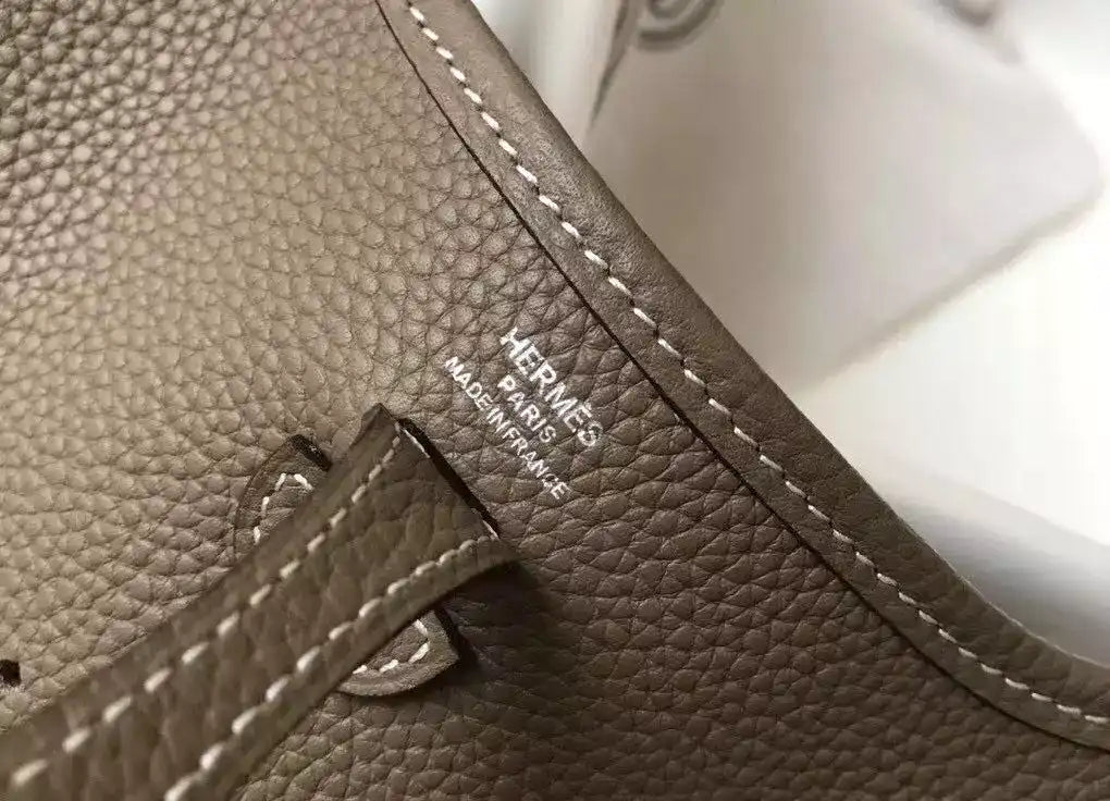 Hermes Evelyne III TPM Bag In Taupe Clemence Leather – HW053