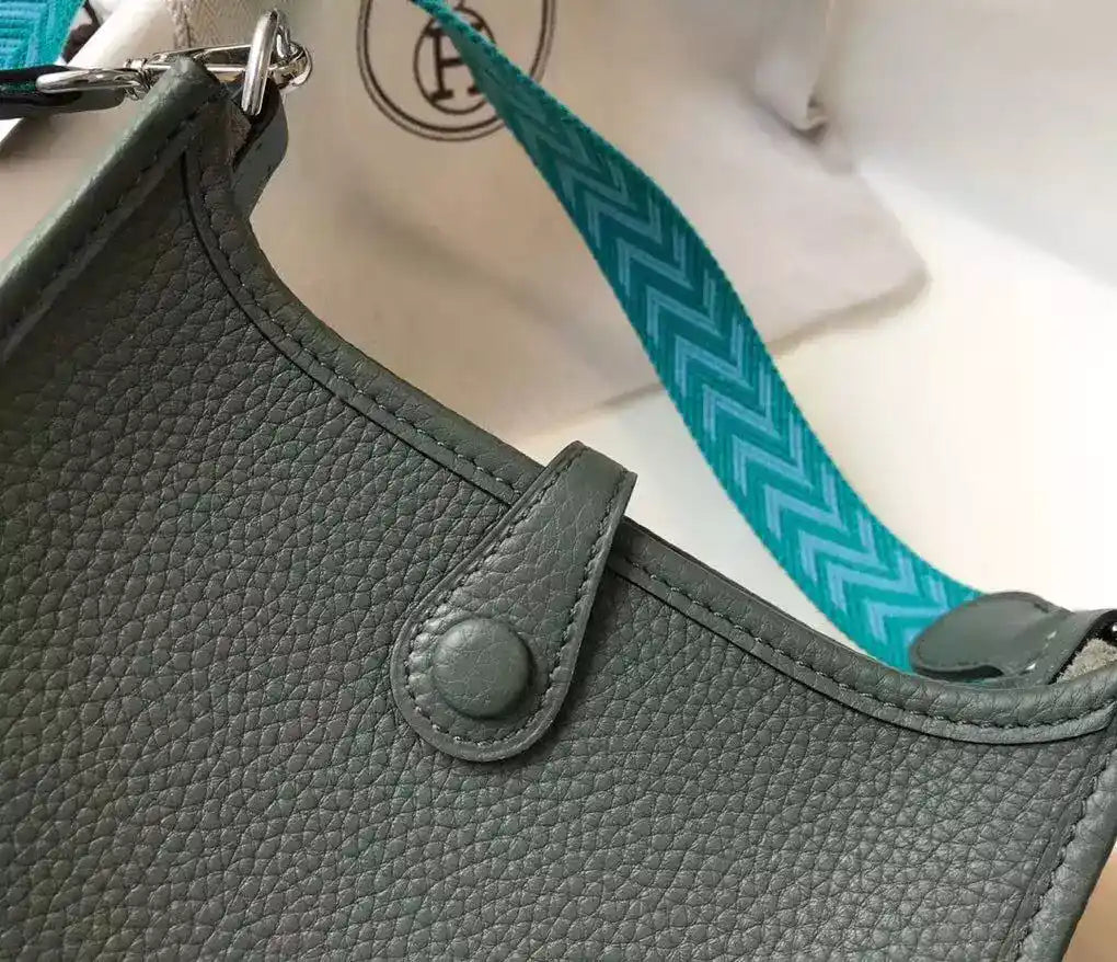 Hermes Evelyne III TPM Bag In Vert Amande Clemence Leather – HW047