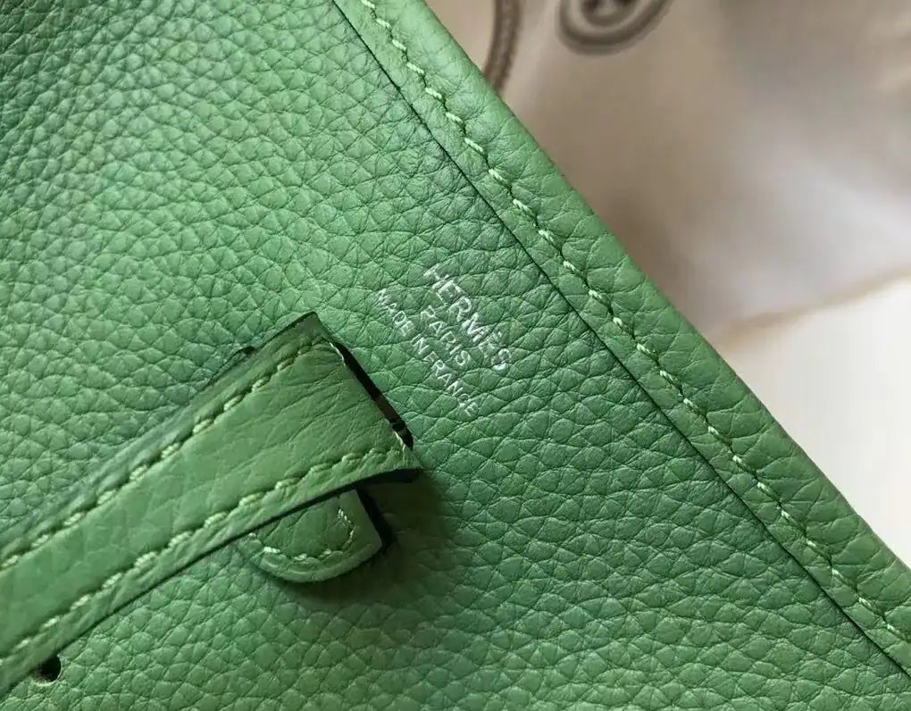 Hermes Evelyne III TPM Bag In Vert Criquet Clemence Leather – HW055
