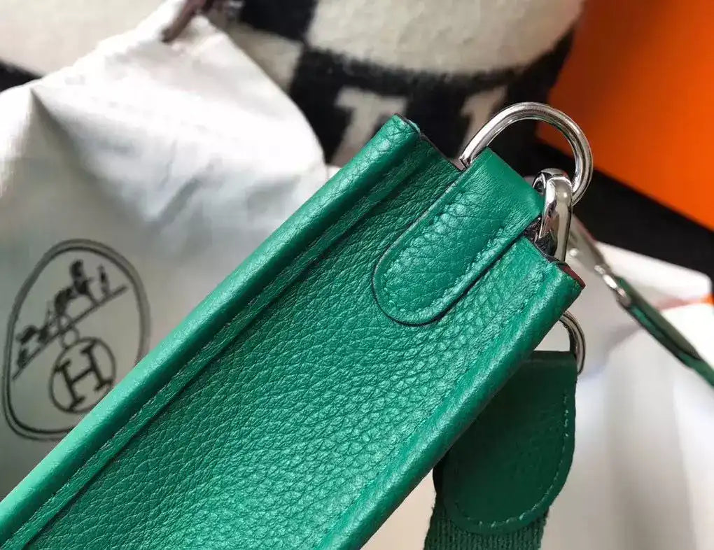 Hermes Evelyne III TPM Bag In Vert Vertigo Clemence Leather – HW056