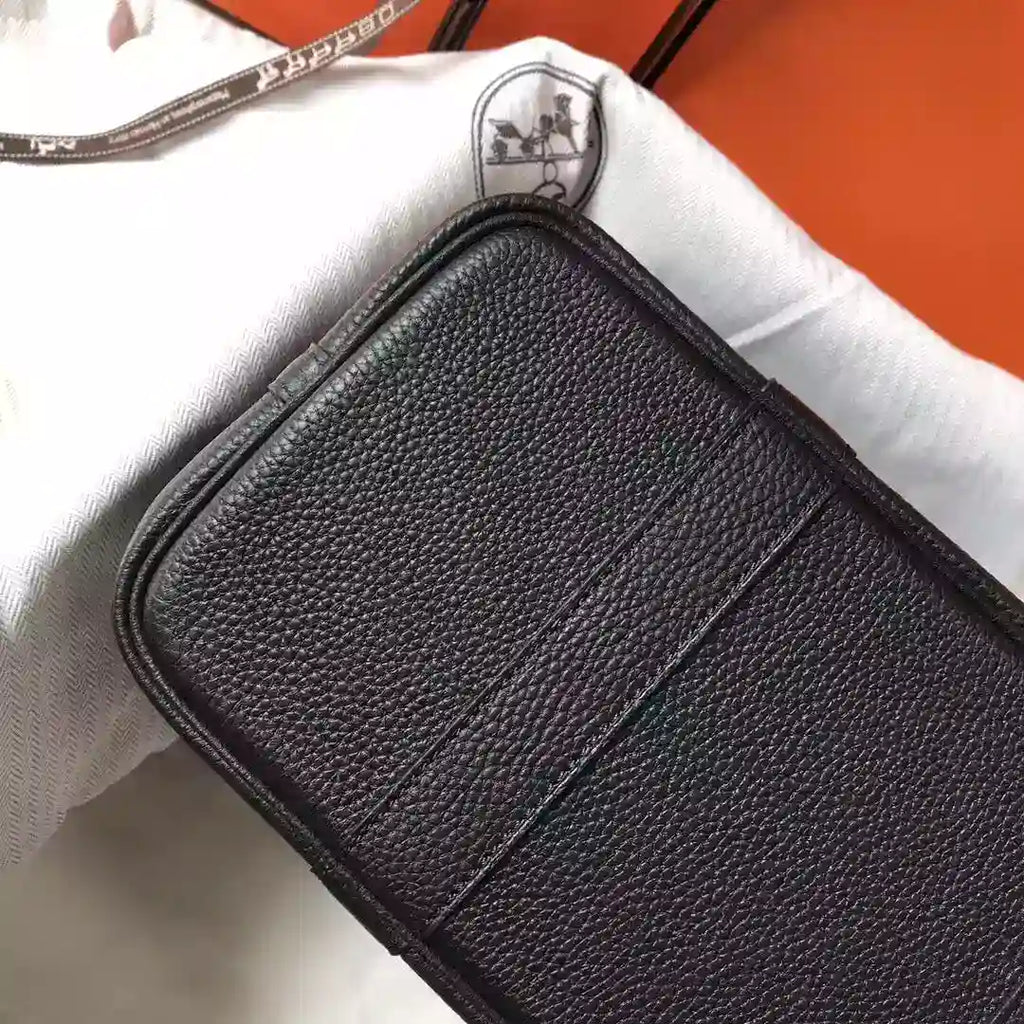 Hermes Garden Party 30 Bag In Black Taurillon Leather – HW083