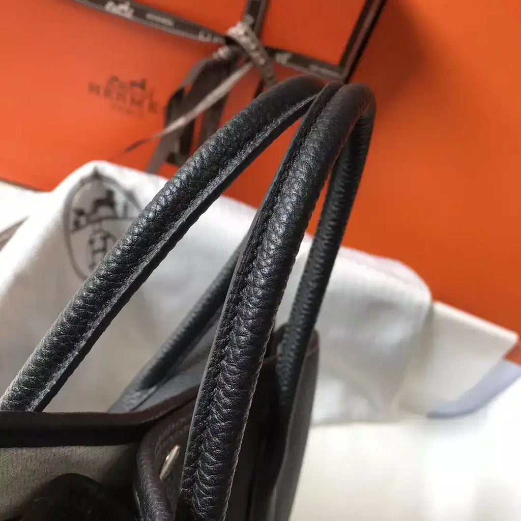 Hermes Garden Party 30 Bag In Black Taurillon Leather – HW083