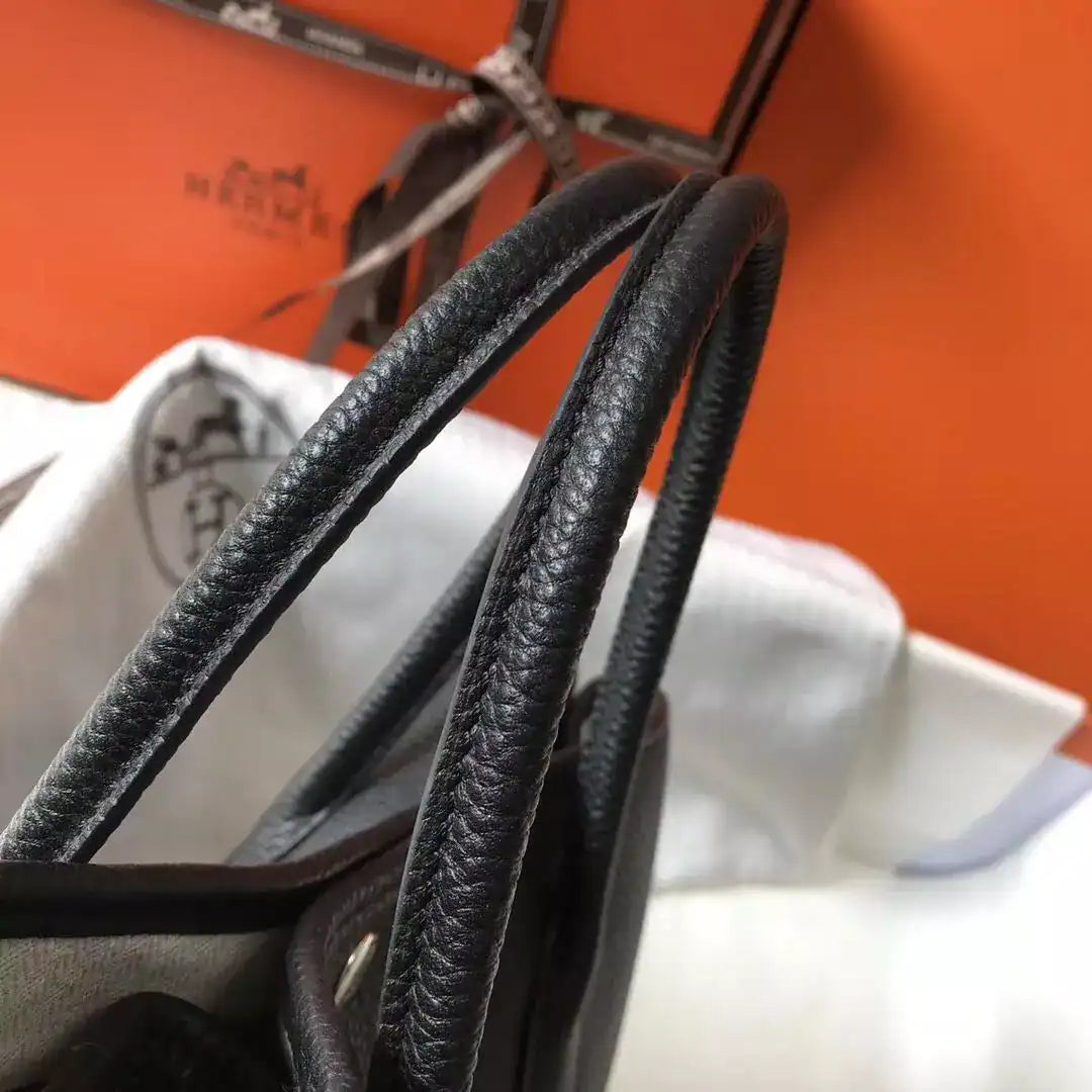Hermes Garden Party 30 Bag In Black Taurillon Leather – HW083