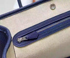 Hermes Garden Party 30 Bag In Blue Saphir Taurillon Leather – HW071