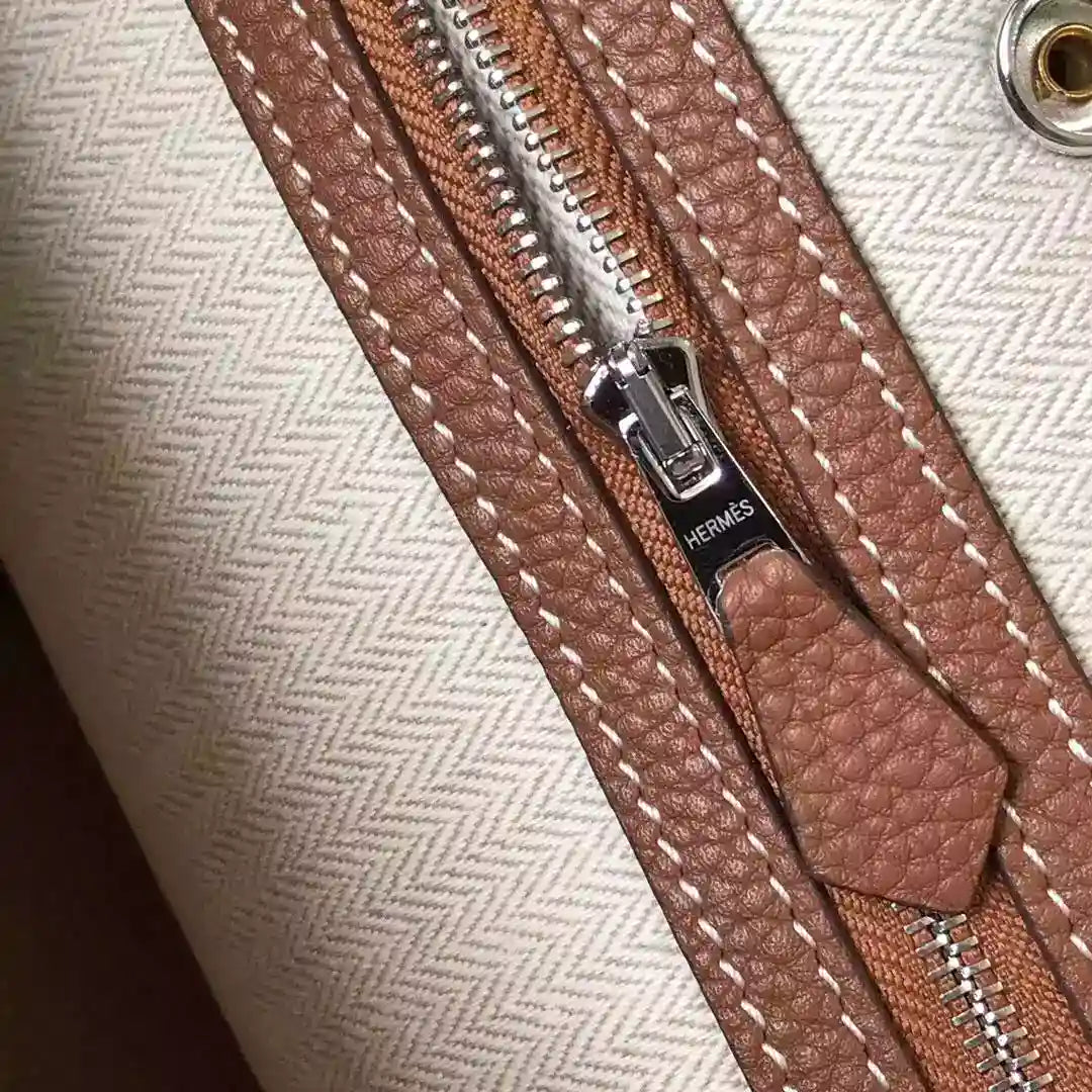 Hermes Garden Party 30 Bag In Gold Taurillon Leather – HW082