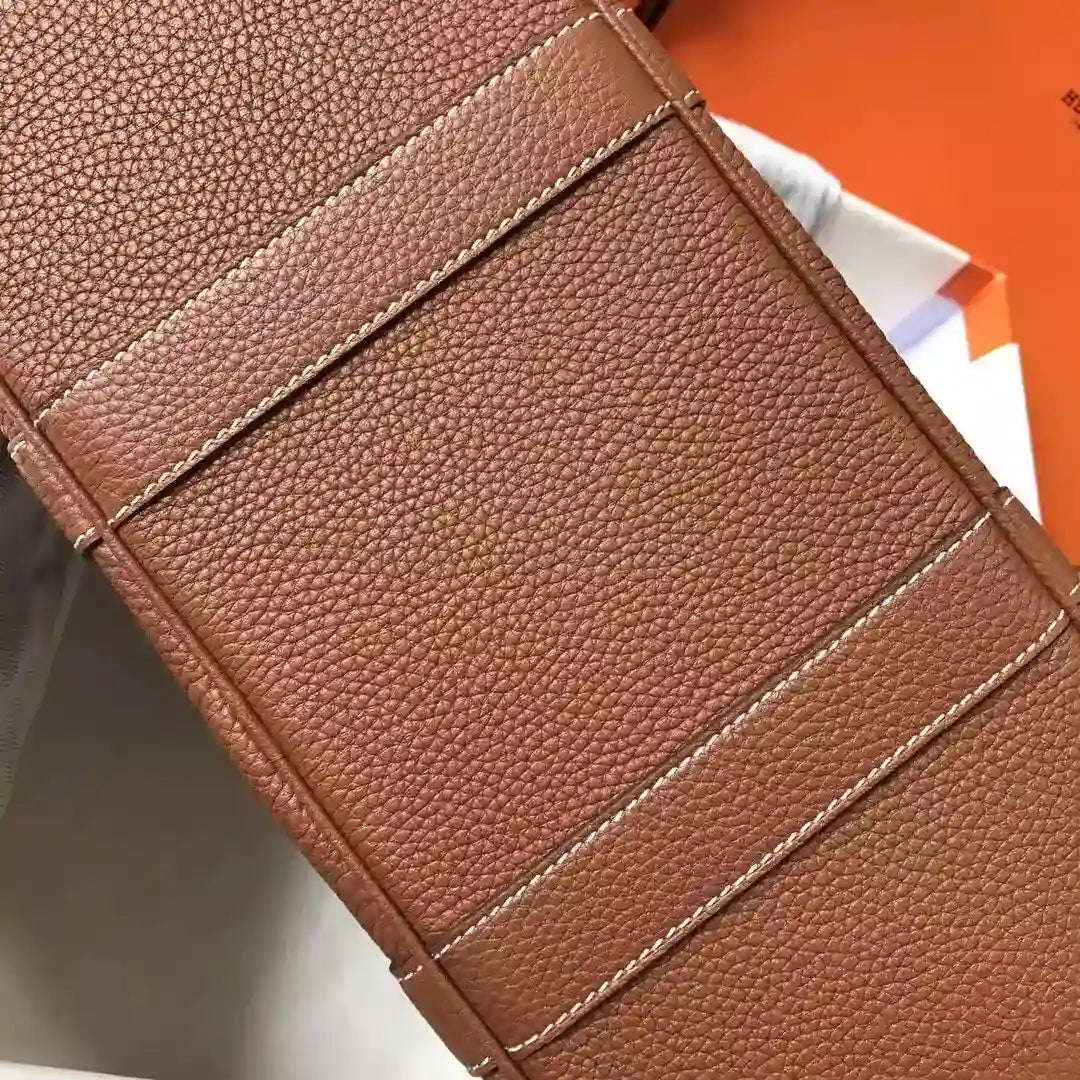 Hermes Garden Party 30 Bag In Gold Taurillon Leather – HW082