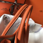 Hermes Garden Party 30 Bag In Orange Taurillon Leather – HW078