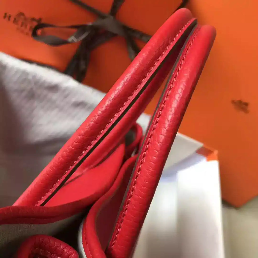 Hermes Garden Party 30 Bag In Red Taurillon Leather – HW074