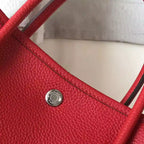 Hermes Garden Party 30 Bag In Red Taurillon Leather – HW074