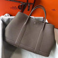 Hermes Garden Party 30 Bag In Taupe Taurillon Leather – HW077