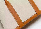 Hermes Garden Party 30cm Bag in Toile and Gold Leather – HW070