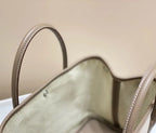 Hermes Garden Party 30cm Bag in Toile and Taupe Leather – HW069