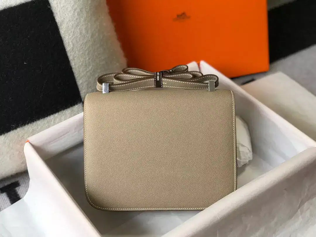 Hermes Grey Constance MM 24cm Epsom Leather Bag – HW038