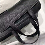 Hermes Halzan 25 Bag in Black Clemence Leather – HW088