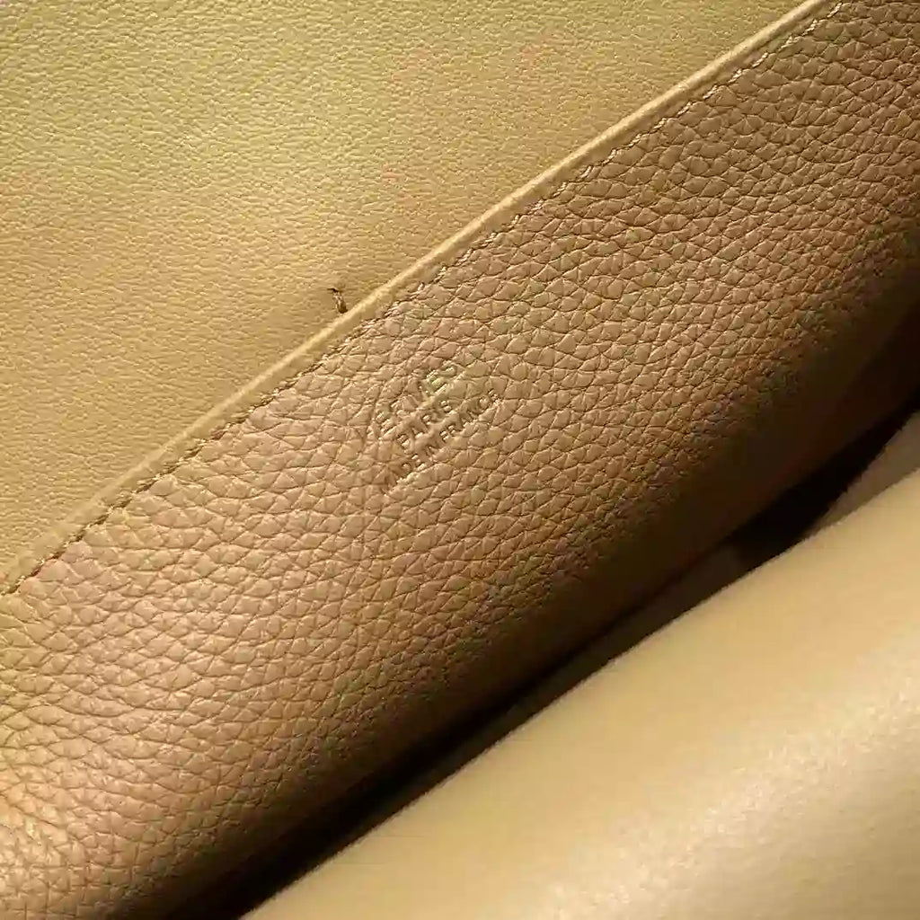Hermes Halzan 25 Bag in Chai Clemence Leather – HW093