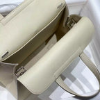 Hermes Halzan 25 Bag in Craie Clemence Leather – HW092