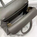Hermes Halzan 25 Bag in Gris Meyer Clemence Leather – HW090