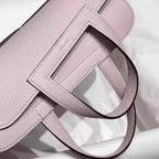Hermes Halzan 25 Bag in Mauve Pale Clemence Leather – HW084