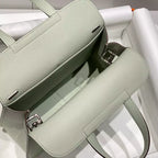 Hermes Halzan 25 Bag in Vert Fizz Clemence Leather – HW086