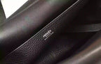 Hermes Halzan 31cm Bag In Black Clemence Leather – HW099