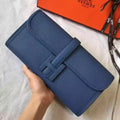 Hermes Jige Elan 29 Clutch In Blue Agate Epsom Leather – HW106