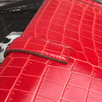 Hermes Jige Elan 29 Clutch In Red Crocodile Leather – HW110
