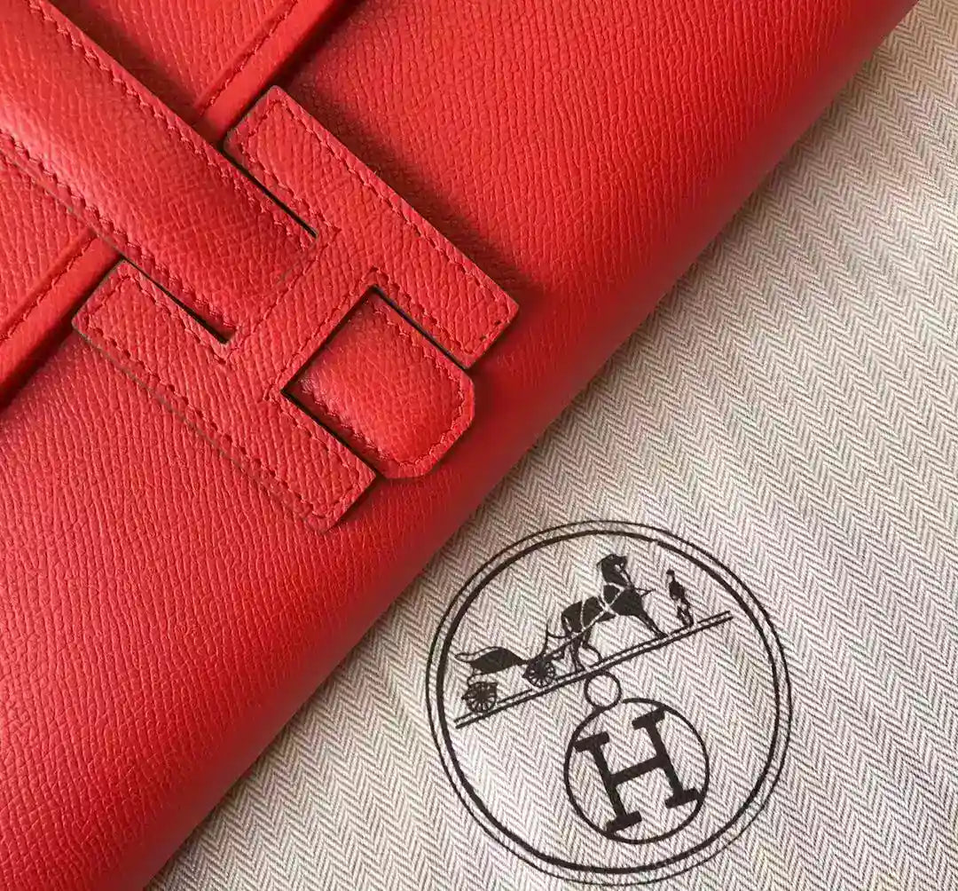 Hermes Jige Elan 29 Clutch In Red Epsom Leather – HW104