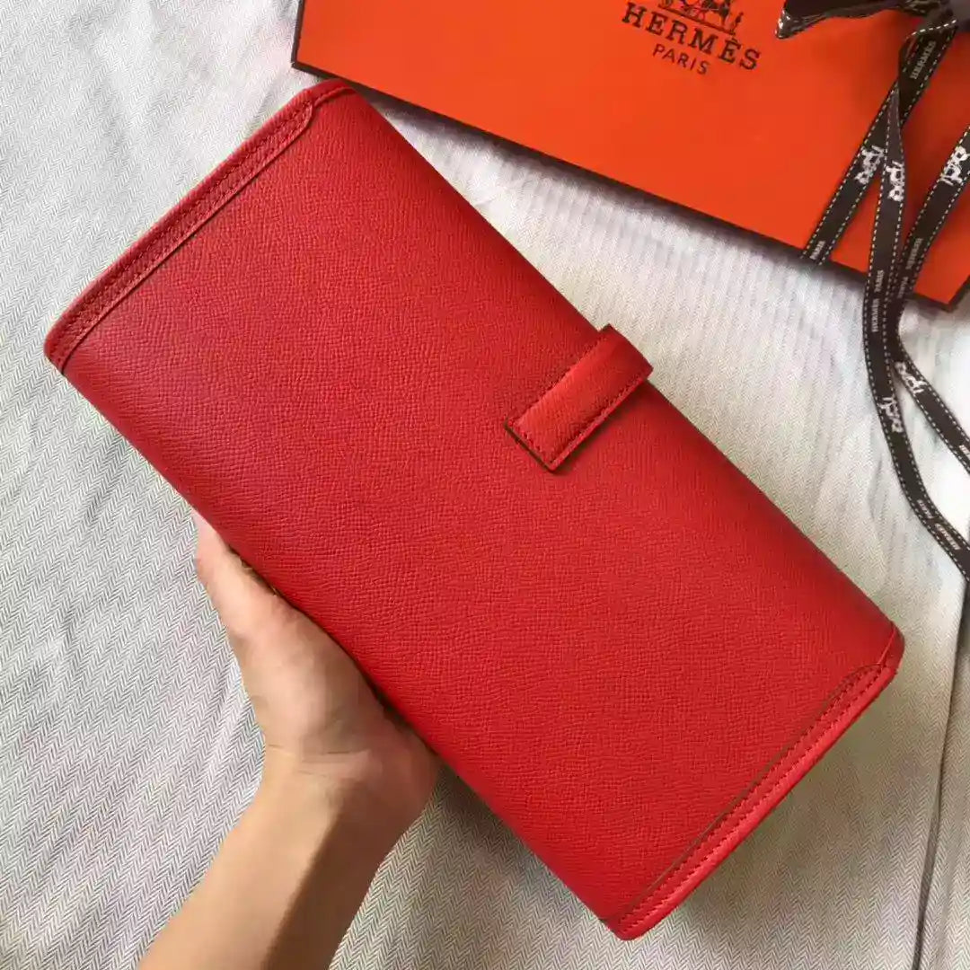 Hermes Jige Elan 29 Clutch In Red Epsom Leather – HW104