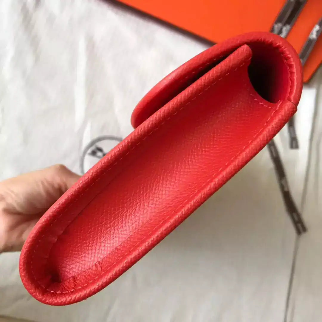 Hermes Jige Elan 29 Clutch In Red Epsom Leather – HW104