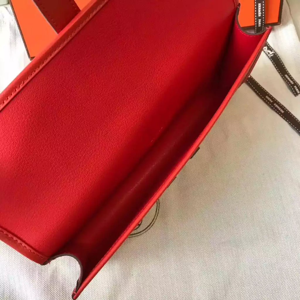 Hermes Jige Elan 29 Clutch In Red Epsom Leather – HW104