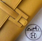 Hermes Jige Elan 29 Clutch In Yellow Epsom Leather – HW101