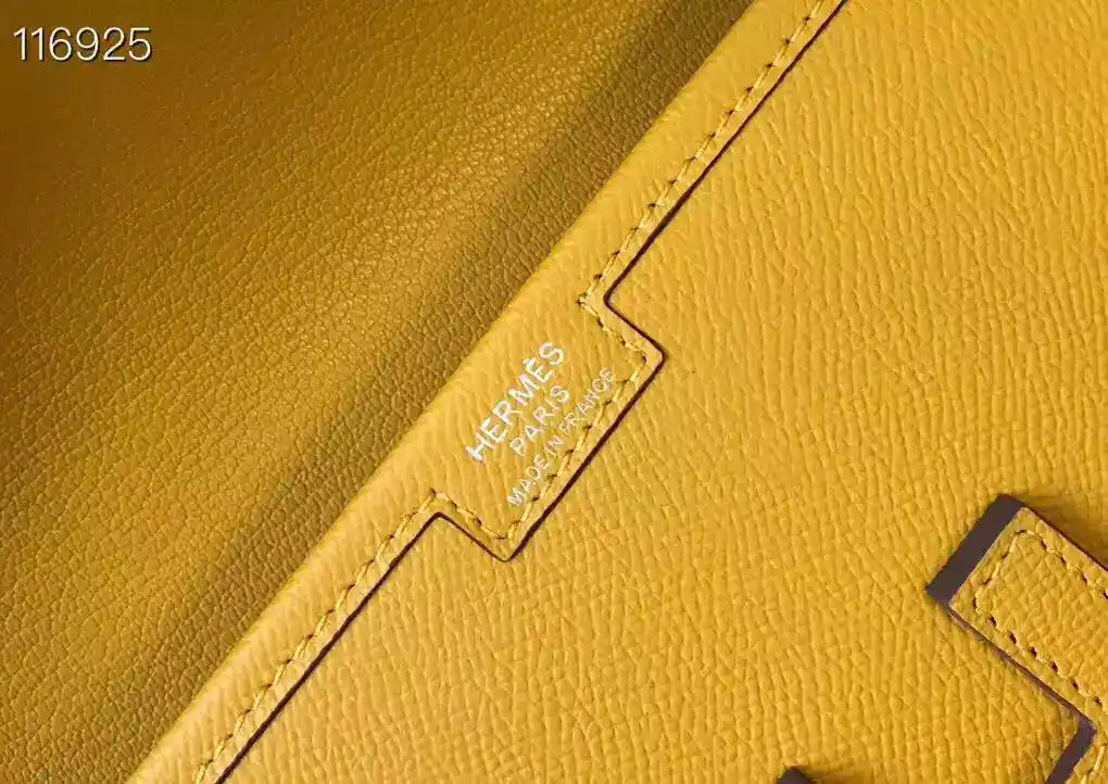 Hermes Jige Elan 29 Clutch In Yellow Epsom Leather – HW101