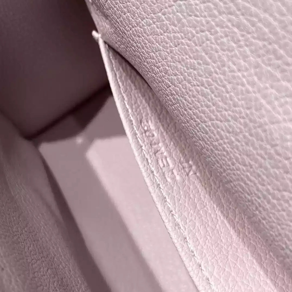 Hermes Kelly Mini II Bag In Mauve Pale Epsom Leather PHW – HW127