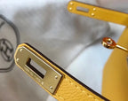 Hermes Kelly Mini II Bag In Yellow Epsom Leather GHW – HW116