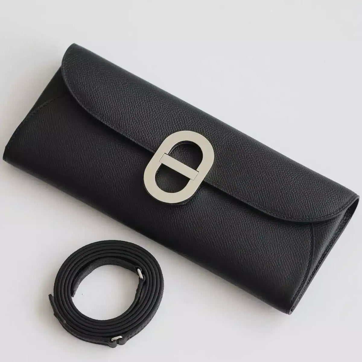 Hermes Maillon To Go Wallet in Black Epsom Calfskin – HW174