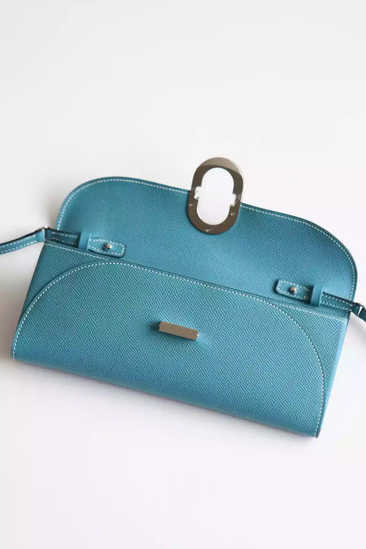 Hermes Maillon To Go Wallet in Blue Jean Epsom Calfskin – HW175