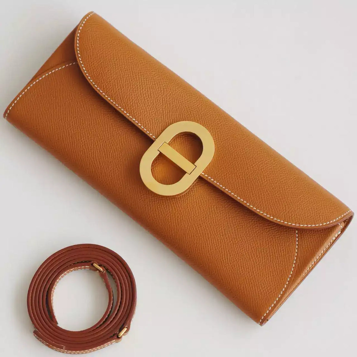 Hermes Maillon To Go Wallet in Gold Epsom Calfskin – HW173
