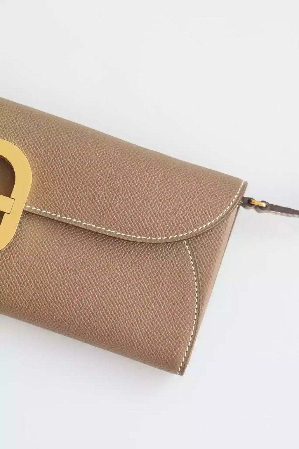Hermes Maillon To Go Wallet in Taupe Epsom Calfskin – HW176