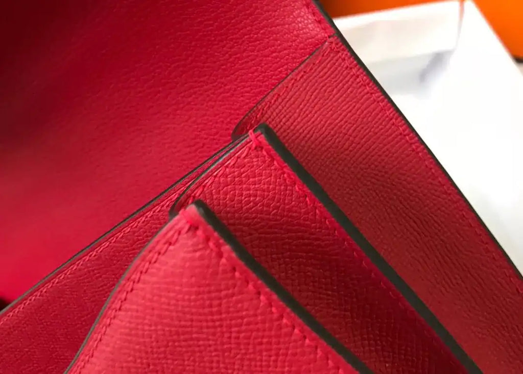 Hermes Red Constance MM 24cm Epsom Leather Bag – HW039