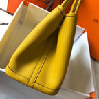 Hermes Garden Party 30 Bag In Yellow Taurillon Leather – HW076
