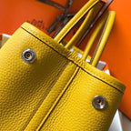 Hermes Garden Party 30 Bag In Yellow Taurillon Leather – HW076