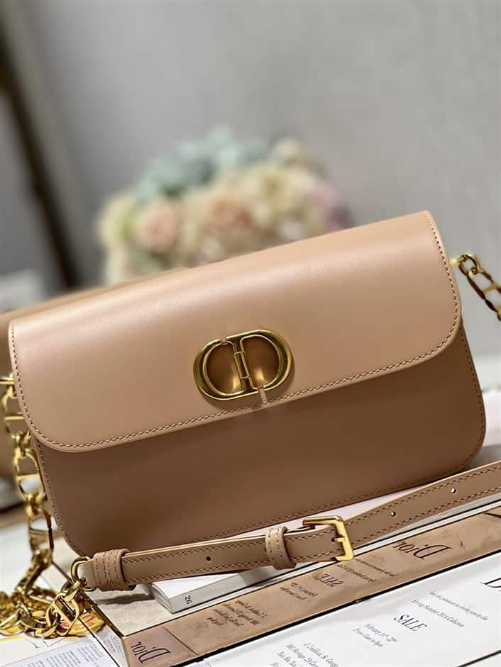DIOR 30 MONTAIGNE AVENUE BAG BEIGE BOX CALFSKIN – DOB105