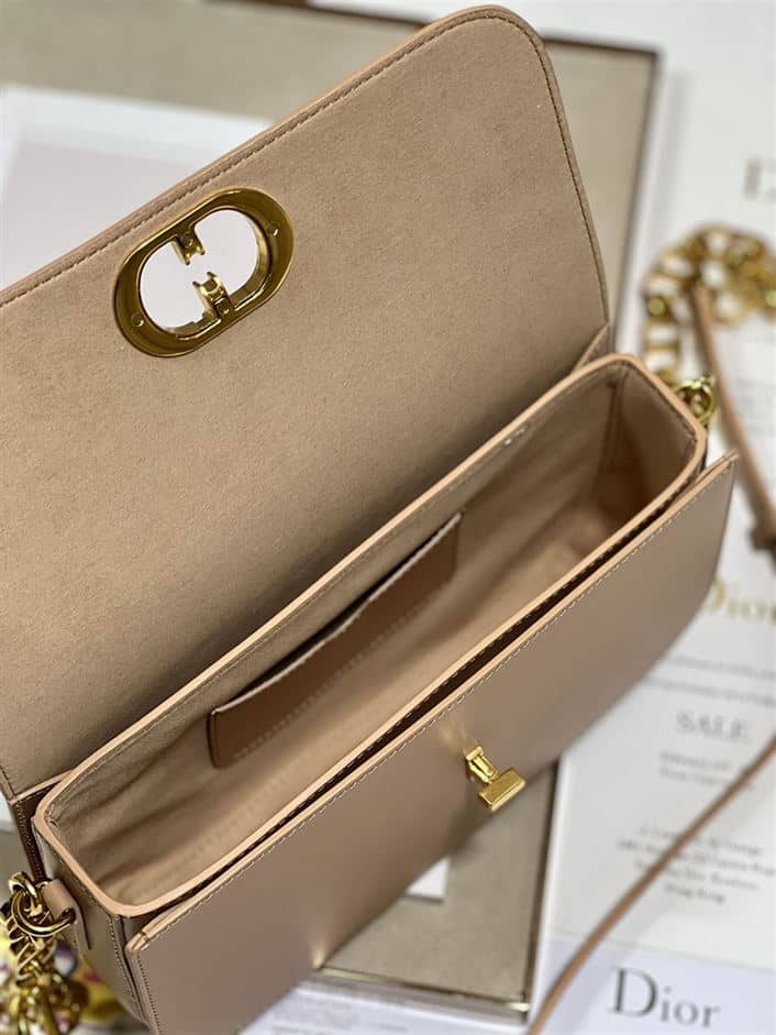 DIOR 30 MONTAIGNE AVENUE BAG BEIGE BOX CALFSKIN – DOB105