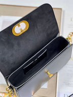 DIOR 30 MONTAIGNE AVENUE BAG BLACK BOX CALFSKIN – DOB102
