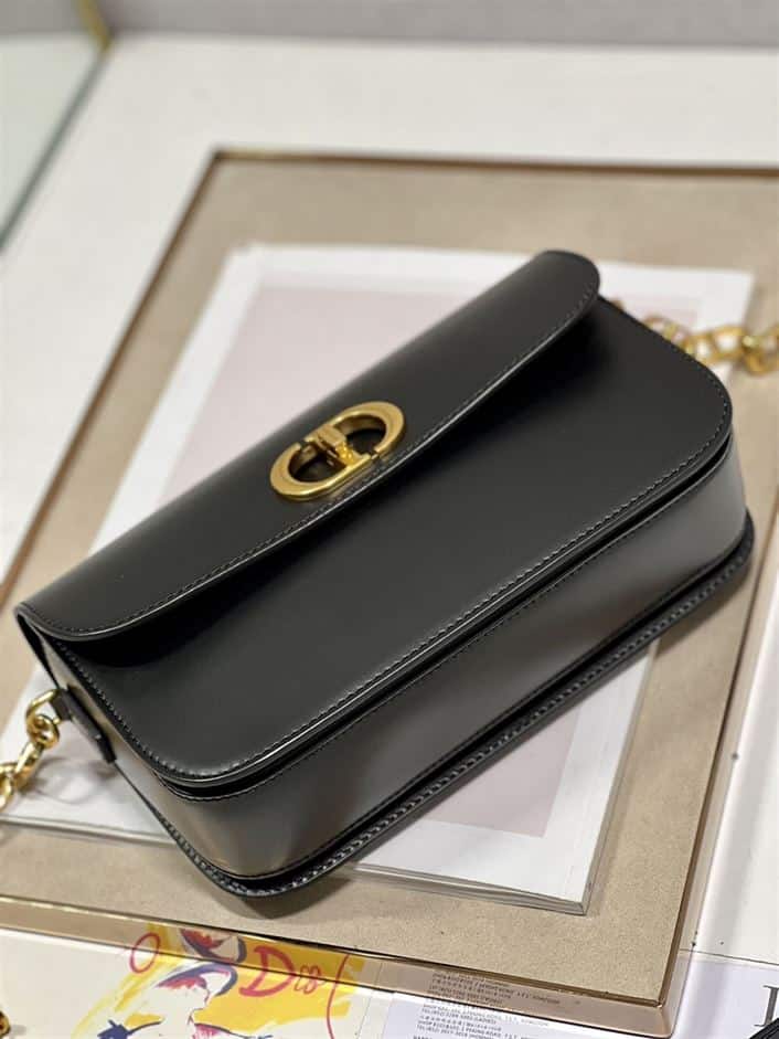 DIOR 30 MONTAIGNE AVENUE BAG BLACK BOX CALFSKIN – DOB102