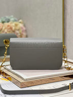 DIOR 30 MONTAIGNE AVENUE BAG ETHEREAL GRAY BOX CALFSKIN – DOB103