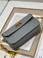 DIOR 30 MONTAIGNE AVENUE BAG ETHEREAL GRAY BOX CALFSKIN – DOB103