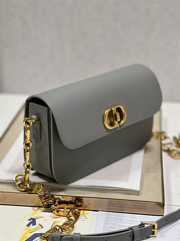 DIOR 30 MONTAIGNE AVENUE BAG ETHEREAL GRAY BOX CALFSKIN – DOB103