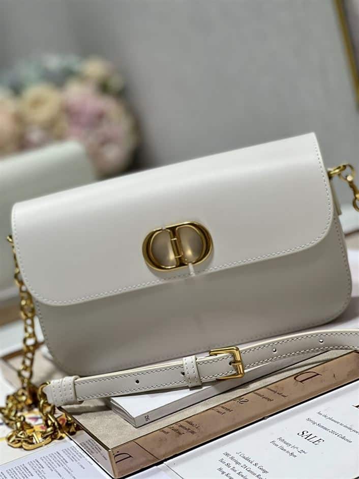 DIOR 30 MONTAIGNE AVENUE BAG LATTE BOX CALFSKIN – DOB104